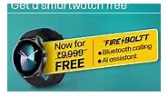 Buy now and get FREE smartwatch