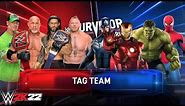 WWE Elite Heavyweights vs. The Avengers | Tag Team ELIMINATION Match | WWE 2K22