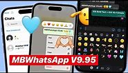 🔥Install Full iOS WhatsApp On Android | MB WHATSAPP iOS V9.95 | iOS 16.4 Emojis + iOS Bold+Blur Chat