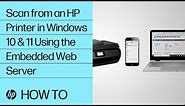 Scan from an HP Printer in Windows 10 & 11 Using the Embedded Web Server | HP Printers | HP