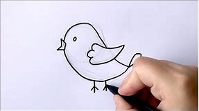 Kako nacrtati pticu