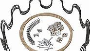 House2Home 31" Couch Spring Repair Kit to Fix Sofa Support for Sagging Cushions - Includes 4pk of Springs, Upholstery Spring Clips, Seat Spring Stay Wire, Screws, and Installation Instructions