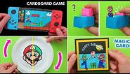 6 Cool Super Mario Paper crafts DIY. Super Mario Game from paper. How to make PAPER CRAFTS for FANS