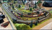 Newly created N GAUGE MODEL RAILWAY TRAIN SET LAYOUT 4x 2 1/2 ft metcalfe/peco scenic