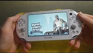 GTA Grand Theft Auto: San Andreas port gameplay on Sony PS Vita Slim Playstation Vita 3.65 Henkaku