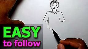 How to draw a man (EASY to follow)