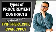 TYPES OF CONTRACTS IN PROCUREMENT and Project Management | PMP Exam Prep | Contract Management