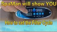 How to set the filter cycle for 104 degree water Temp.. BalBoa VS Pack... Tuff Spa TT650