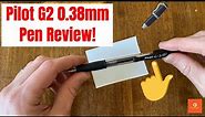 Pilot G2 0.38mm Retractable Pen Review!