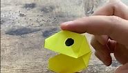 RETRO ARCADE VIDEO GAMES ORIGAMI PAC-MAN PAPER TUTORIAL | PAC-MAN COSPLAY PAPERCRAFT STEP BY STEP