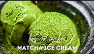 Matcha Green Tea Ice Cream Recipe (No Ice Cream Machine Required)