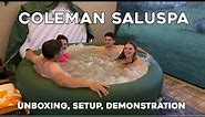 Coleman Bestway SaluSpa Inflatable Hot Tub: Complete Setup and Demo