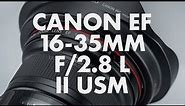 Lens Data - Canon EF 16-35mm f/2.8 L II USM Review