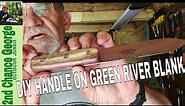 DIY Handle on a Green River fixed Blade Drop Point Knife Blank, What a fun DIY project