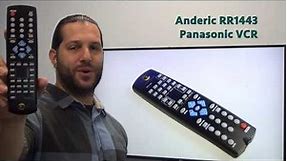 ANDERIC RR1443 Panasonic VCR Remote - www.ReplacementRemotes.com