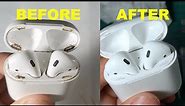 HOW TO CLEAN APPLE AIRPODS - MUST SEE BEFORE AFTER