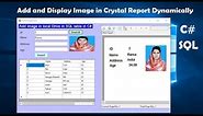how to add image and display in crystal report dynamically in c#. part 5
