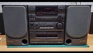 AIWA Stereo CX-N330U CD/DUAL CASSETTE/AM-FM Karaoke System DEMO