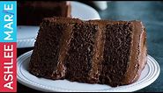 How to make the Perfect Chocolate cake - Rich, dense moist cake recipe with Ganache Buttercream