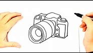 How to draw a Photo Camera Step by Step | Drawings Tutorials