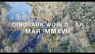 Drone Flight Over Abandoned Dinosaur Theme Park