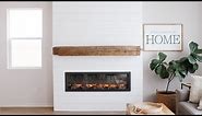 DIY Shiplap Electric Fireplace Build with Mantel | HGG Home Series