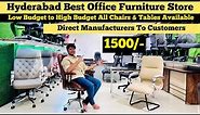Office Furniture at Low Budget, Starts 1500 Fancy Foldable Tables &Executive Gaming High Rise Chairs