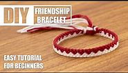 Triangle Simple Minimalistic Cute Macrame Friendship Bracelets | Easy Tutorial for Beginner