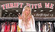THRIFT WITH ME!! how to thrift *AESTHETIC* clothing