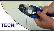 How to crimp ferrules onto wire rope using the TECNI® Crimping Tool