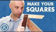 Make your own try-squares for woodwork.