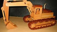 Wooden Model of an Excavator