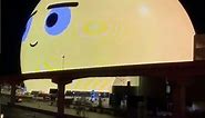 Giant Yellow Emoji at the MSG Sphere Las Vegas #shorts #emoji #msgsphere