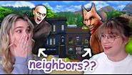 building townhomes for a vampire and a werewolf in the sims 4