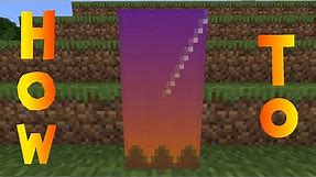 Minecraft: How to Make a Meteor / Shooting Star Banner - Tutorial