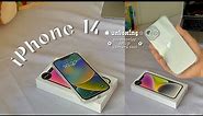 iPhone 14  (starlight) | unboxing, setup, accessories, camera test