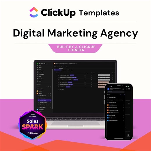 Clickup Template for Starting Business and Agency - Etsy