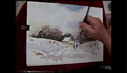 How to paint a simple loose snow scene