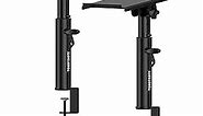 Studio Monitor Stands Pair Heavy Duty Desk Clamp Speaker Stands with Adjustable Tilt Angle Tray of 0-12 °