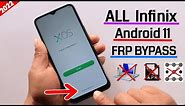 All Infinix Android 11 Frp Unlock/Bypass Google Account Lock Latest Security 2022 Without Pc