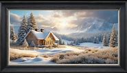 Frame TV art with soft peaceful music | framed TV mountains