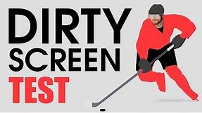 (DSE) Dirty Screen Effect Test --- 60 fps Hockey Screen Uniformity