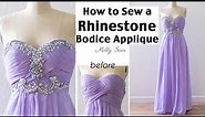 How to Sew a Rhinestone Applique