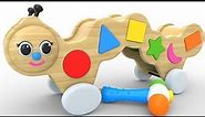 Learn Shape with Caterpillar Wooden Toy