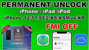 ⚡NEW Permanent iCloud Unlock iPhone 12/11/SE2/XS/XS Max/XR/iPad | iRemove Tools FMI OFF Open Menu ⚡