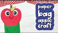 Paper Bag Apple Craft For Kids