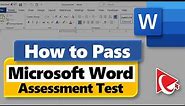 How to Pass Microsoft Word Assessment Test