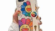 for iPhone SE Case 2022 (3rd Gen) & iPhone SE Case 2020 with Wrist Strap Kickstand Glitter Bling IMD Soft TPU Shockproof iPhone 8/7 Cases (NOT Plus) for Girls Women (Sunflower)