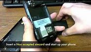 How to Unlock HTC Sensation 4G (XE & XL) Sim Network Unlock Code - T-Mobile, Vodafone, Bell, Virgin