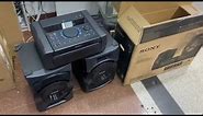 Sony Shake X10D High Power Home Audio System with DVD & Bluetooth unboxing and set up.